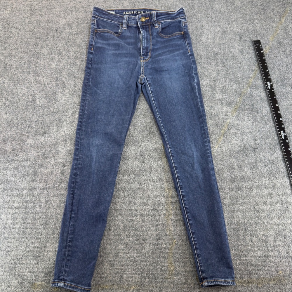 American Eagle Super Hi-Rise Jegging Jeans Dark Wash Blue Size 2 Short